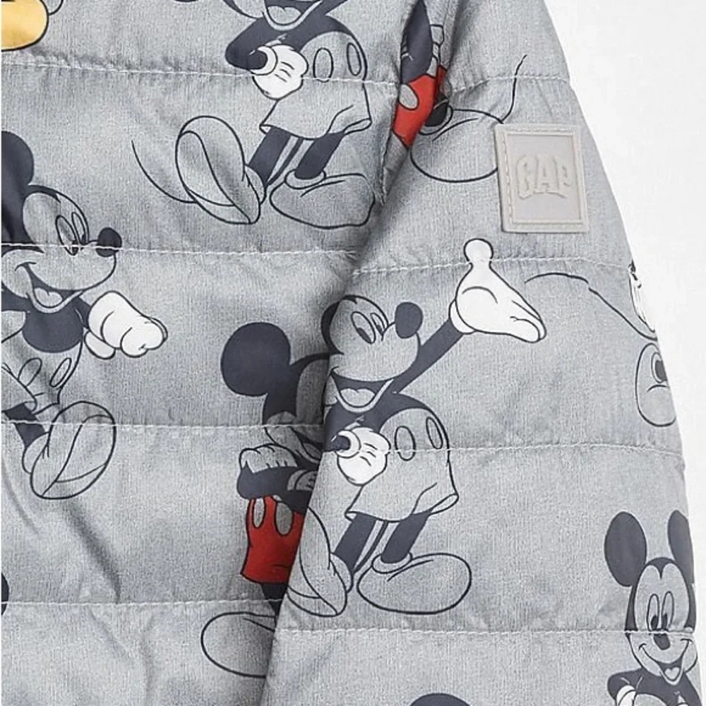 Gap Disney Mickey Mouse Cold Control Lite Puffer Jacket Size 2T